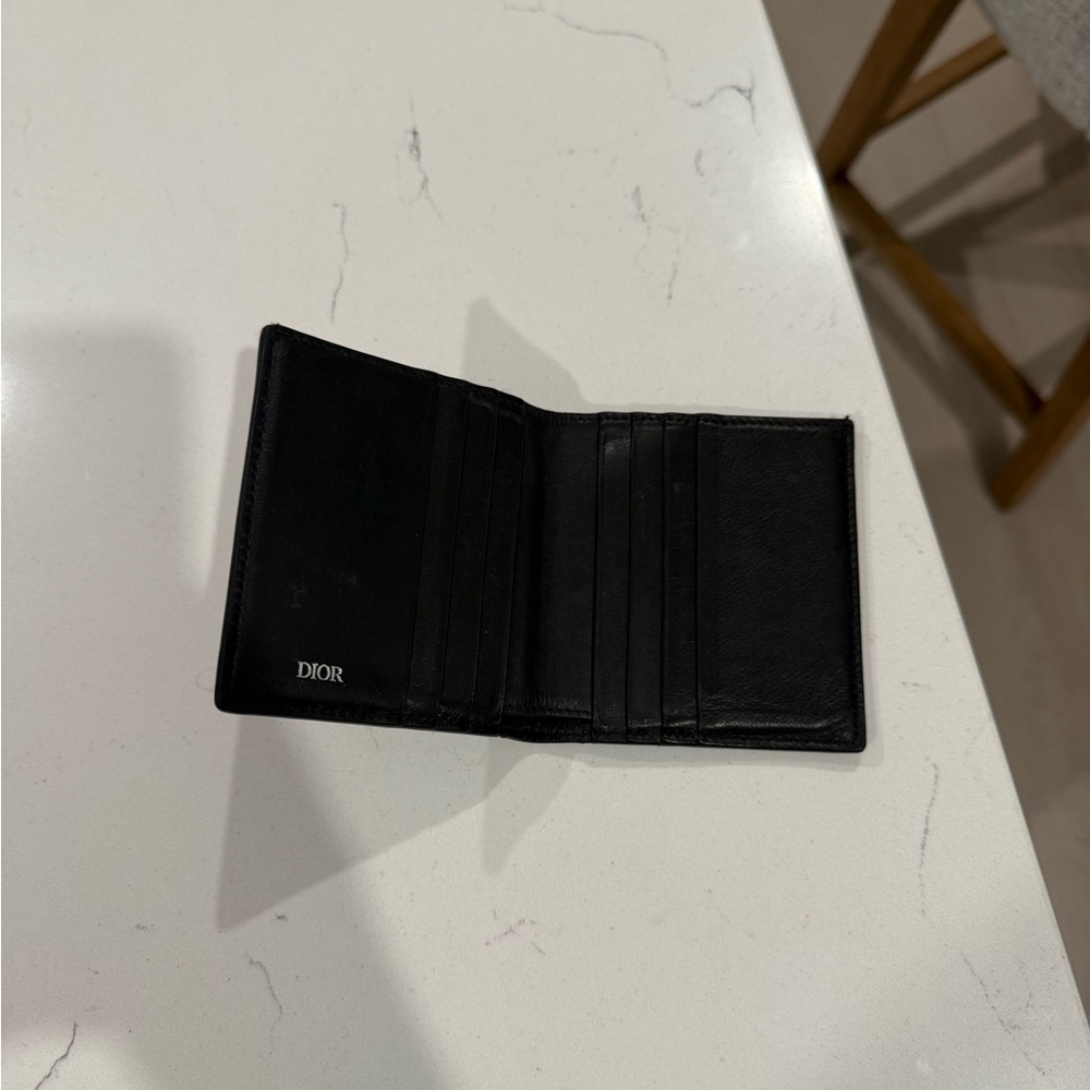 Dior Black Key & Card Holder Leather Accessory